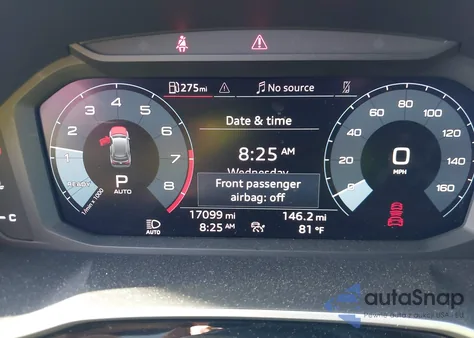 2025 Audi Q3 Premium 45 Tfsi S Line Quattro Tiptronic from USA, damaged, VIN WA1DECF32S1005343